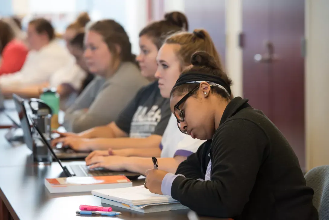 Nursing students in the classroom